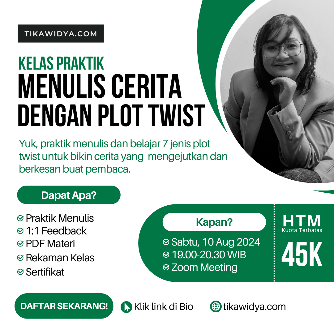 Kelas Praktik menulis cerita dengan plot twist