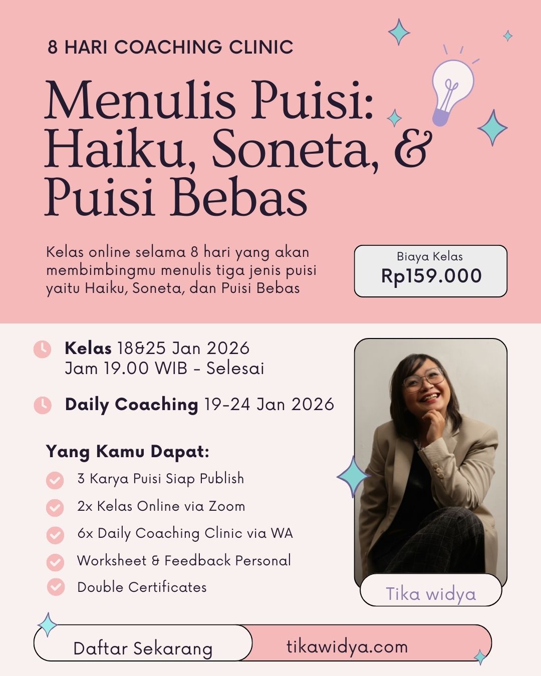 8 Hari Coaching Clinic Kelas Menulis Puisi